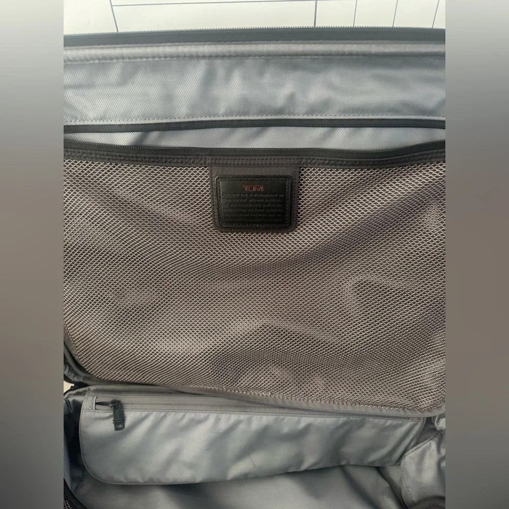 TUMI Alpha Black Rolling Carry-On Suitcase - Business Travel Spinner